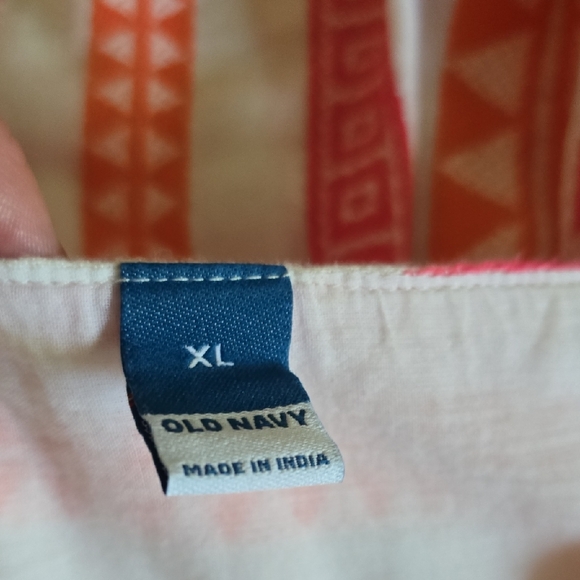 Chic Pink and Orange Geometric Mini Dress - Picture 5 of 6